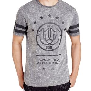 NEW...True Religion Men's Mesh Inset T-shirt Concrete Grey....Size XXL
